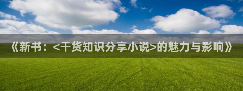 趣笔阁的书：《新书：<干货知识分享小说>的魅力与影响》