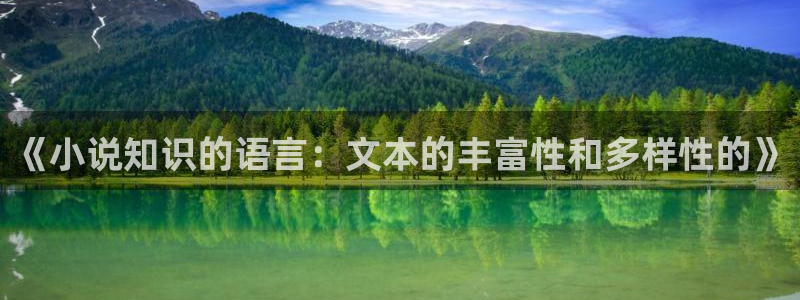 绝世武魂小说趣笔阁：《小说知识的语言：文本的丰富性和多样性的》